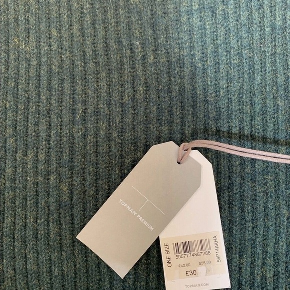 Topman Premium Ribbed Wool Scarf - Picture 7 of 7